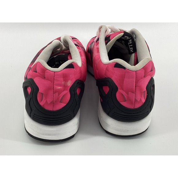 Adidas ZX Flux Torsion Sneakers Athletic Shoes Womens Sz 9 Pink Black Lace Up - Picture 6 of 8